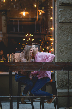 Outside - must order drinks